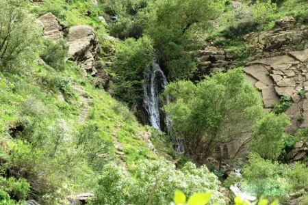 آبشار شیلماو پاوه | تماشای جریان آب در بهار